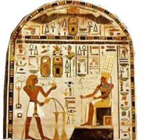 Los egipcios en la historia del dibujo.