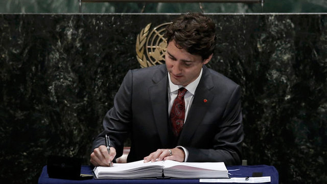 Canada signed the Paris Agreement