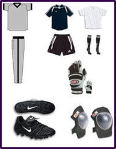 Primeros implementos necesarios en la historia del futbol