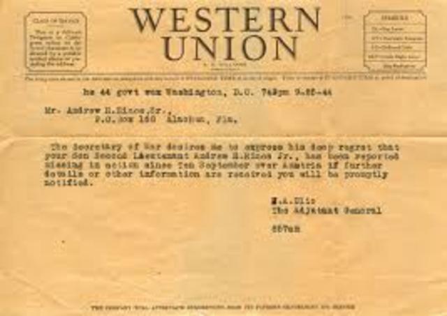 Telegrams of the WWII