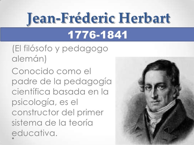 Johann Friedrich Herbart (1776- 1841)