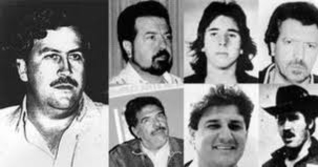 Aparición y auge del narcotrafico organizado.