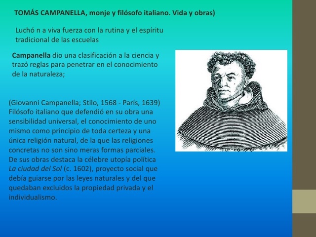Monje y filósofo italiano - Thomas Campanella