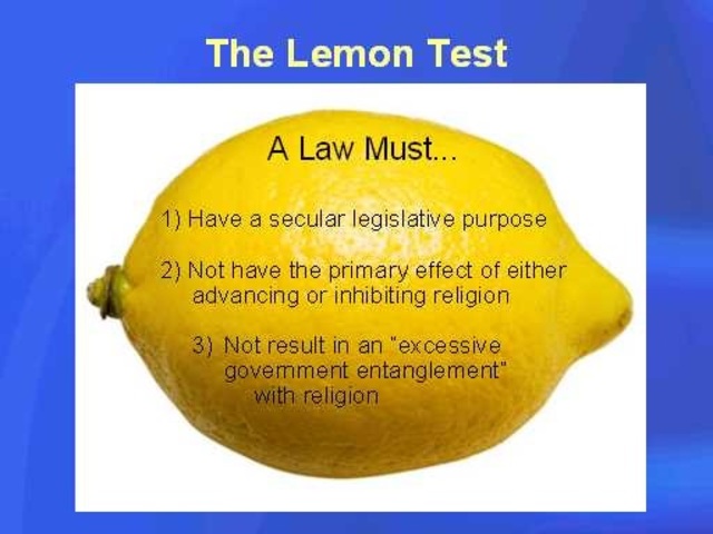 The Supreme Court rules on Lemon v. Kurtzman (state funding for secular subjects at private schools)