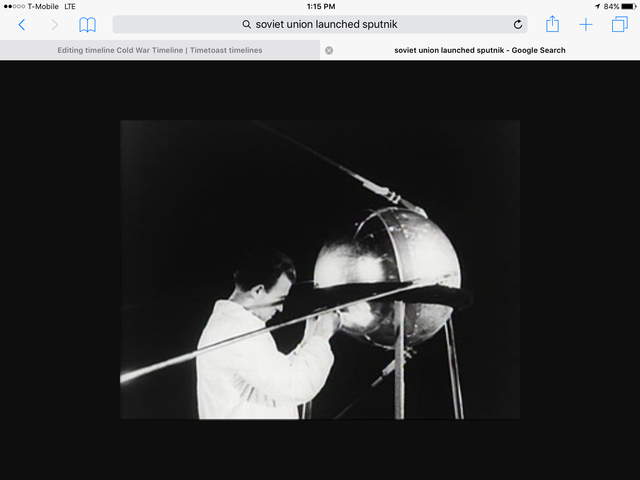 Soviet Union launches Sputnik