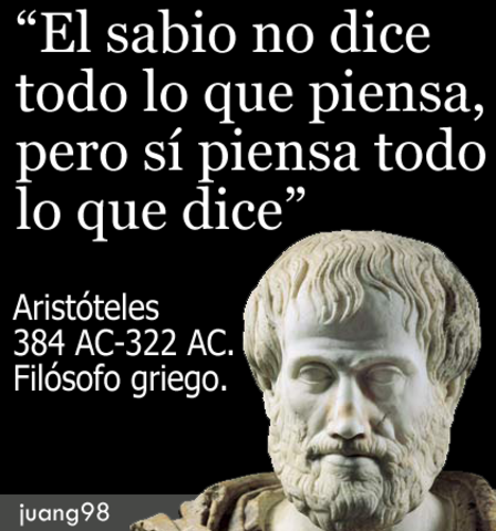 ARISTÓTELES, REALISTA.