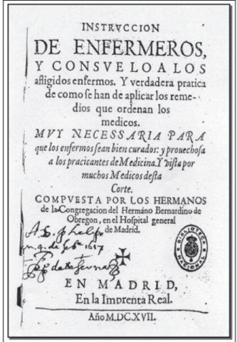 El manual Instrucción de enfermeros