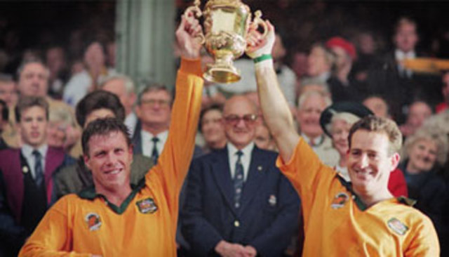 Australia wins their first Rugby Union World Cup