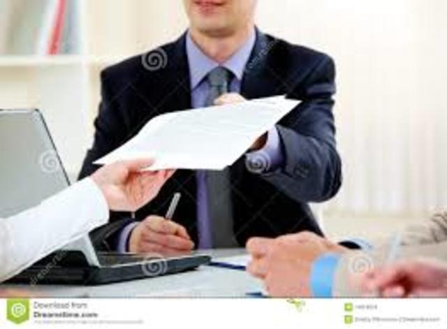 Entrega de documentos