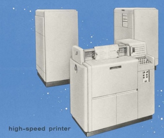Primeira Impressora de Alta Velocidade (Impressora de Linha)