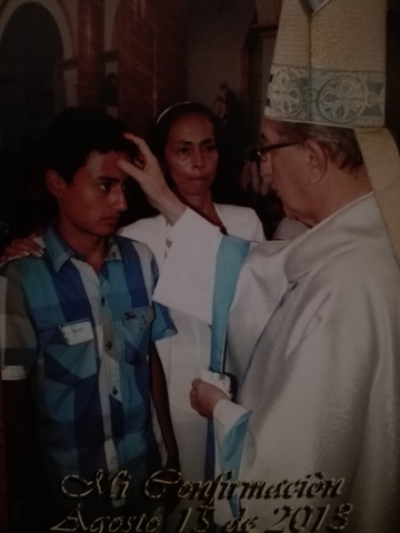 La confirmaciòn de mi primer hijo santiago