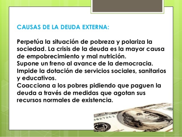 Inicio de la deuda externa