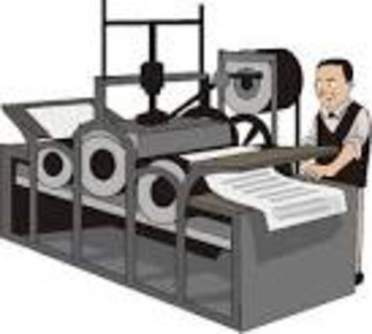 NACIMIENTO DE  LA IMPRENTA