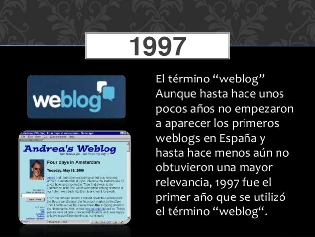 Nace el término weblog