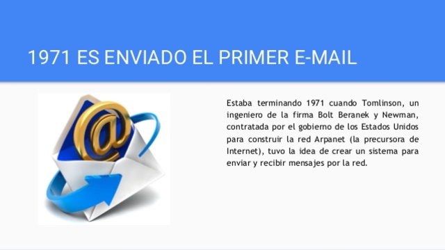 Se envía el primer mensaje electrónico