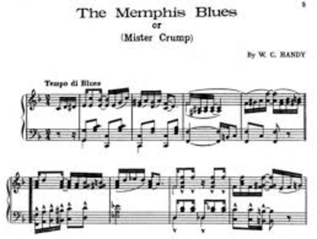 First blues sheet music