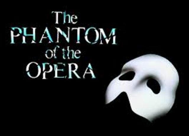 1st ever Broadway show to surpass 10,000 performances - The Phantom of Opera