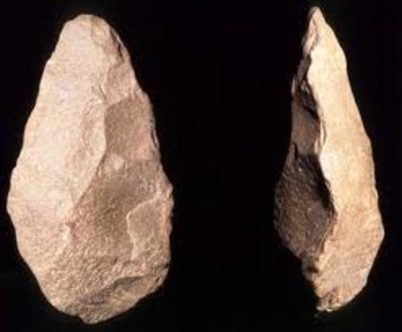 piedras talladas por una sola cara.