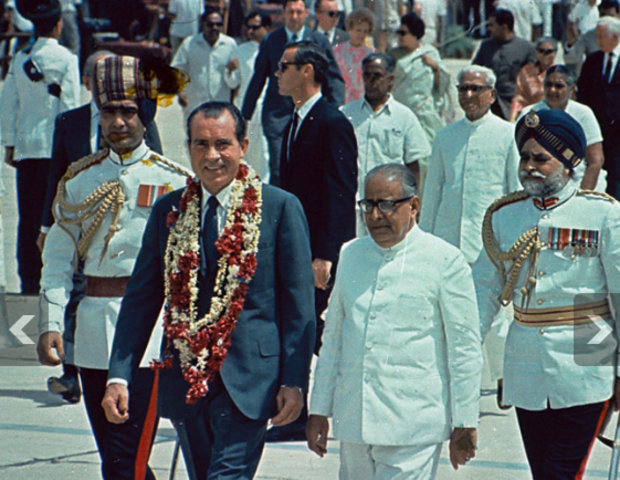 President Richard Nixon visits India