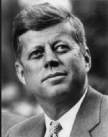 John F Kennedy becomes the President of the US