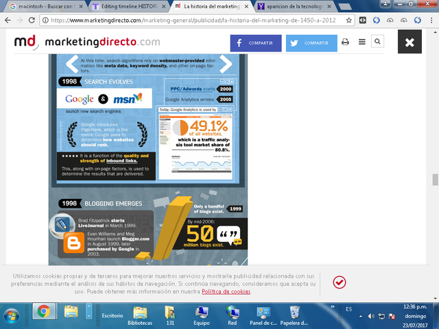 1998- la búsqueda evoluciona