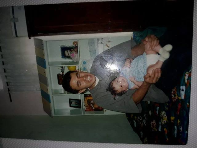 Junto a mi padre