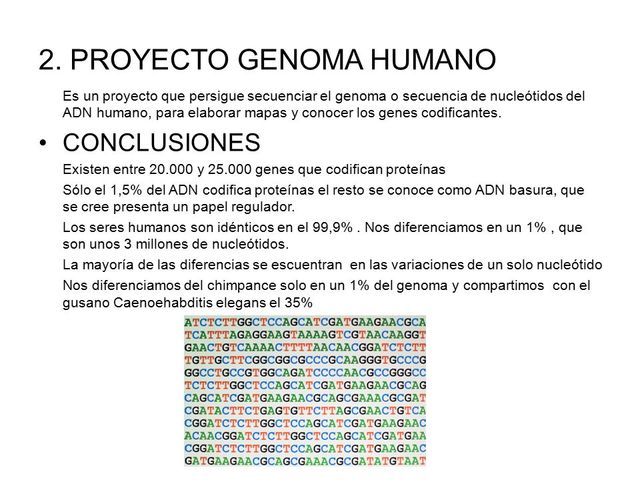 PROYECTO DEL GENOMA HUMANO
