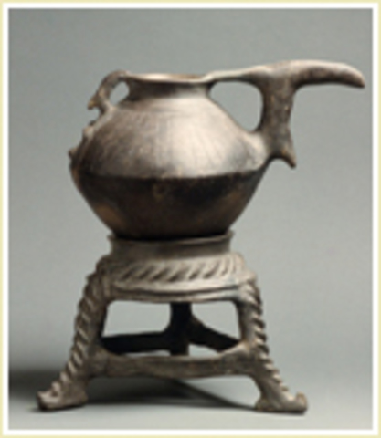 Spouted Jar And Stand