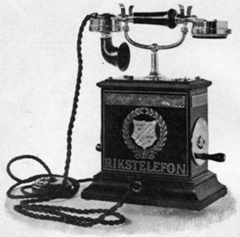 Se crea el teletrofono (teléfono) dispositivo de telecomunicación para transmitir conversaciones de voz