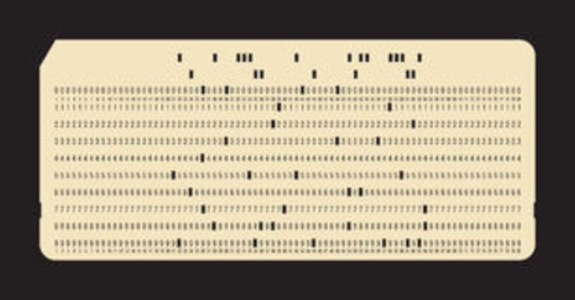 TRAJETAS PERFORADAS Decada de los 50