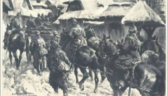 Los rusos toman la contraofensiva en los Cárpatos.