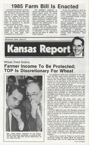 Farm Bill of 1985 - Environmental Programs