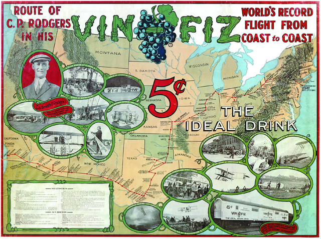 First transcontinental flight.