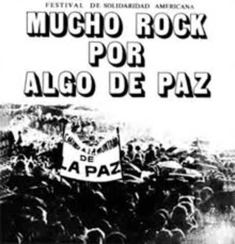 Mucho rock por algo de paz
