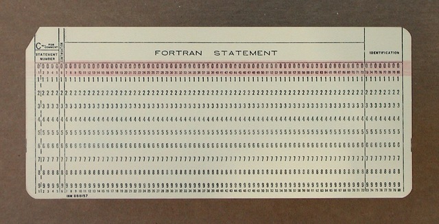 Tarjetas perforadas.