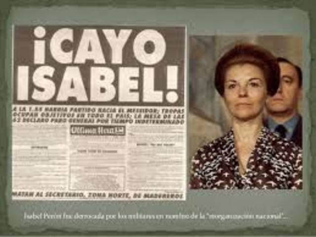 La presidenta Isabel Peron es derrocada y el nuevo gobierno decide ajustar las clavijas en el rock que paso a ser conciderado sospechoso