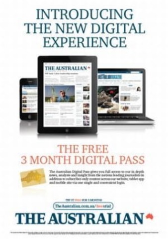 The Australian announces paywalls for content