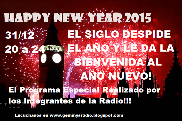 ESPECIAL DE FIN DE AÑO 2014-AÑO NUEVO 2015