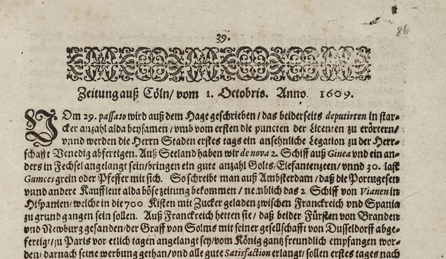 World's first newspaper