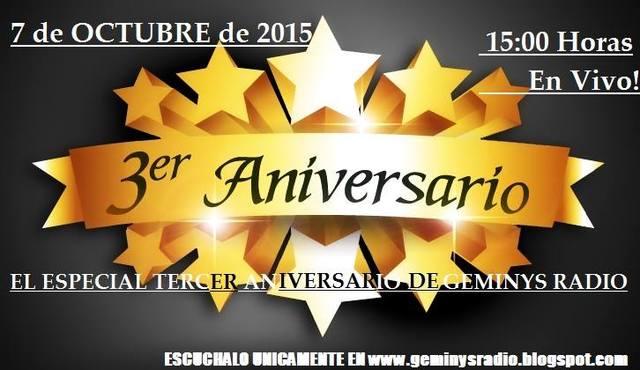 TRES AÑOS JUNTO A USTEDES!