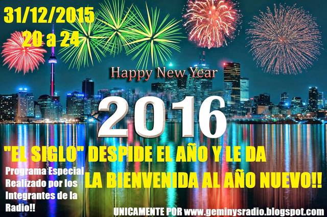 ESPECIAL DE FIN DE AÑOS 2015 - AÑO NUEVO 2016