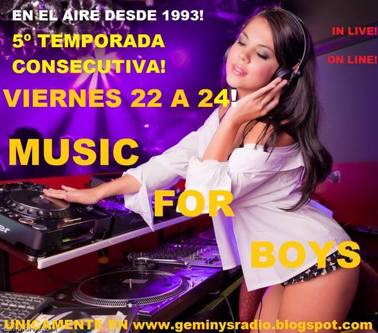 5º TEMPORADA DE "MUSIC FOR BOYS"