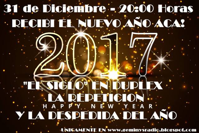ESPECIAL DE FIN DE AÑO 2016 - Y AÑO NUEVO 2017