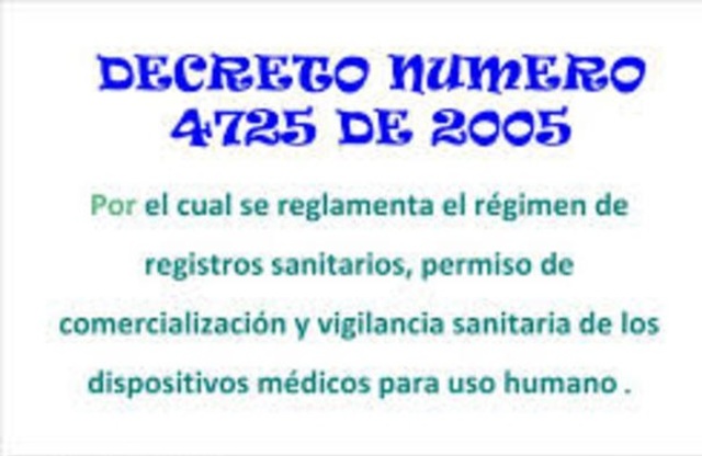 Decreto 4725 de 2005