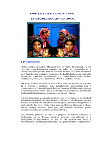 Ejercicio de Consulta Nacional para la Reforma Educativa