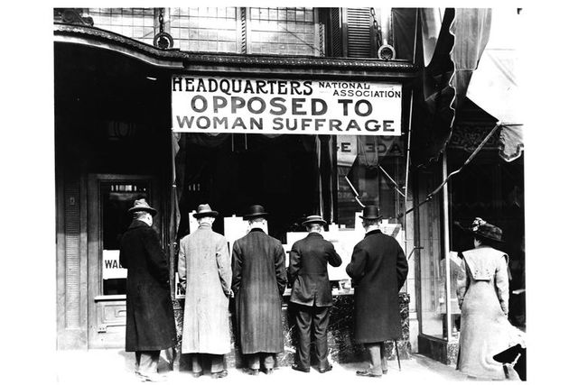 National Association Opposed to Women's Suffrage Formed.