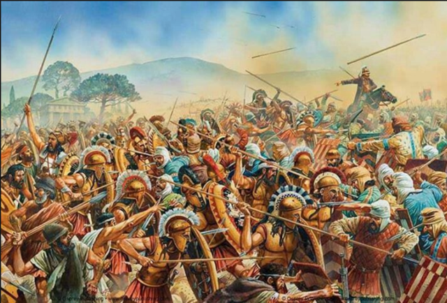 Athens sends help to the Greeks in war