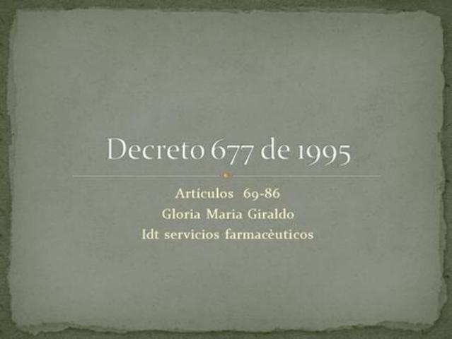DECRETO 677 DE 1995