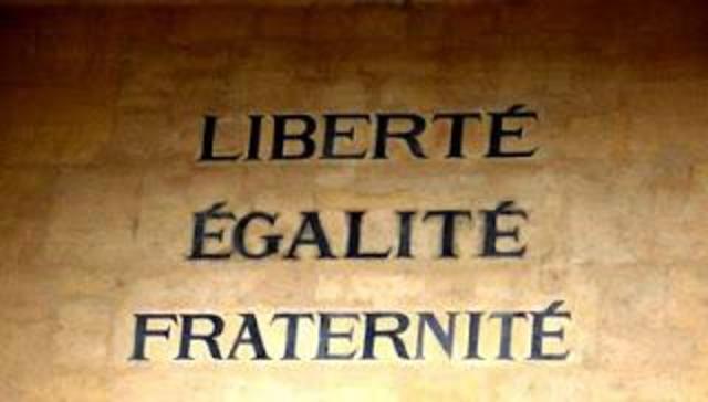 Uguality fraternity liberty