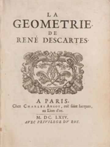 Descartes produjo un importante método para determinar normales en ''La Geometrie'' basado en la doble intersección